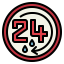 24 hours icon 64x64