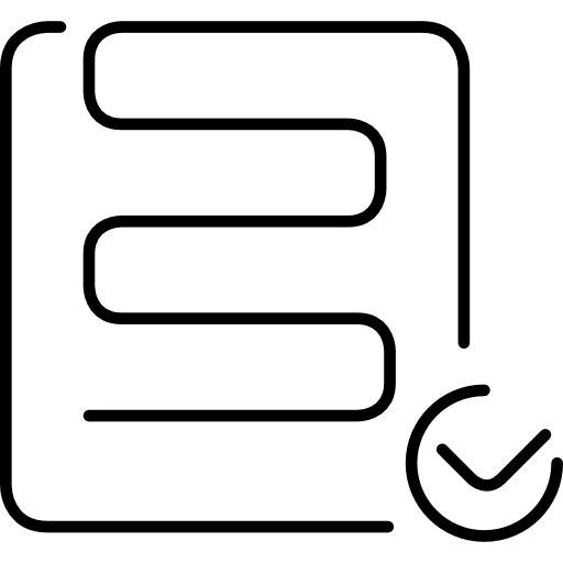 Logistics verification square ultrathin outline icon