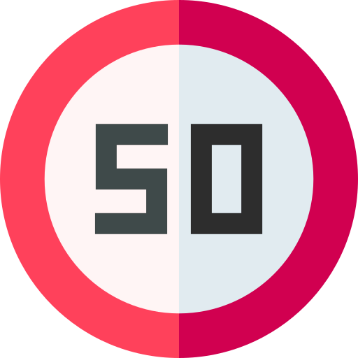 Speed limit icon