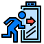 Fire exit icon 64x64