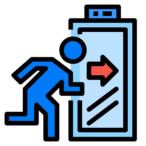 Fire exit icon