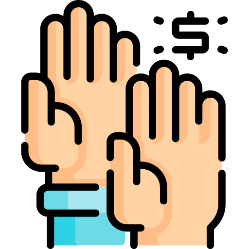 Hands up icon