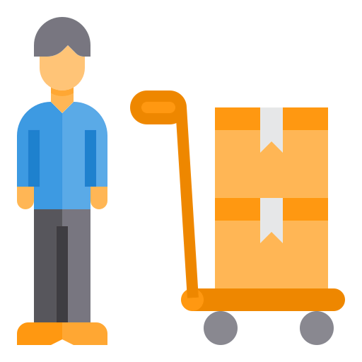 Delivery cart icon