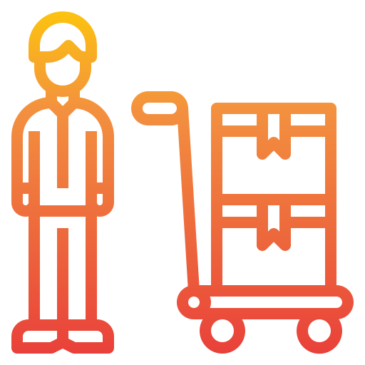 Delivery cart icon