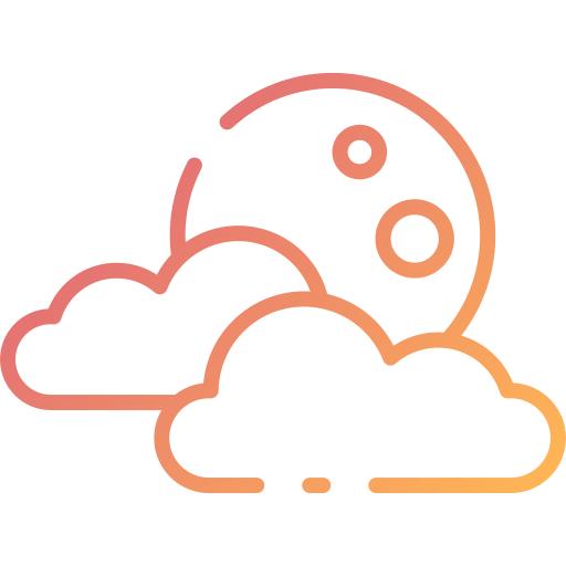 Cloudy night icon