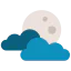 Cloudy night icon 64x64