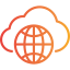 Cloud computing biểu tượng 64x64