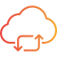 Cloud computing biểu tượng 64x64