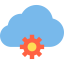 Cloud computing biểu tượng 64x64
