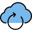 Cloud computing ícone 64x64