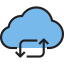 Cloud computing ícone 64x64