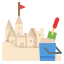 Sand castle icon 64x64
