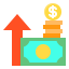 Money growth icon 64x64