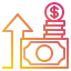 Money growth icon 64x64