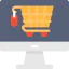 Online shopping icon 64x64