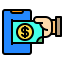 Online money icon 64x64