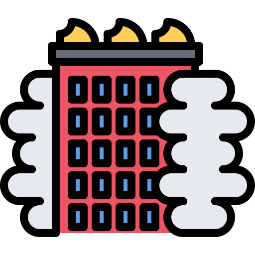 Burning building Ikona