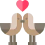 Love birds icon 64x64