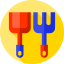 Shovel and rake アイコン 64x64