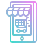 Online shopping icon 64x64
