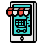 Online shopping icon 64x64
