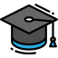 Graduation hat icon 64x64