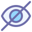 Not visible アイコン 64x64