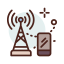 Radio antenna icon 64x64