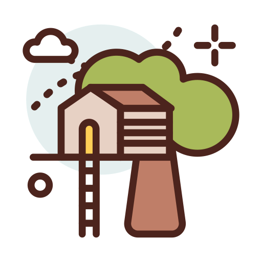Tree house icon