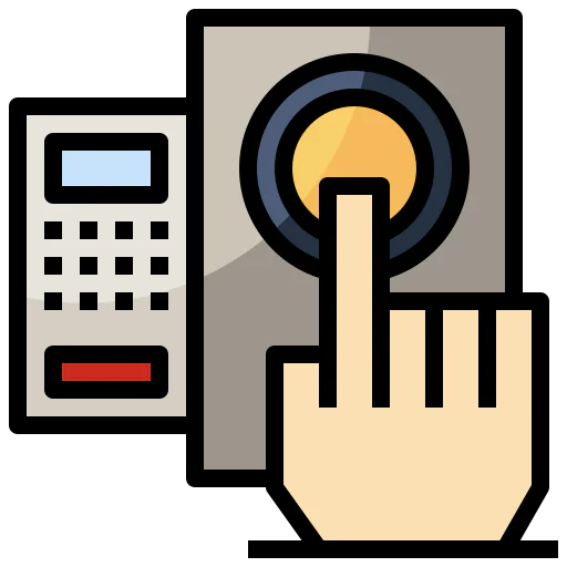 Fingerprint scanning icon