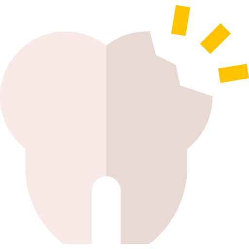 Broken tooth icon