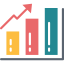 Graph bar icon 64x64