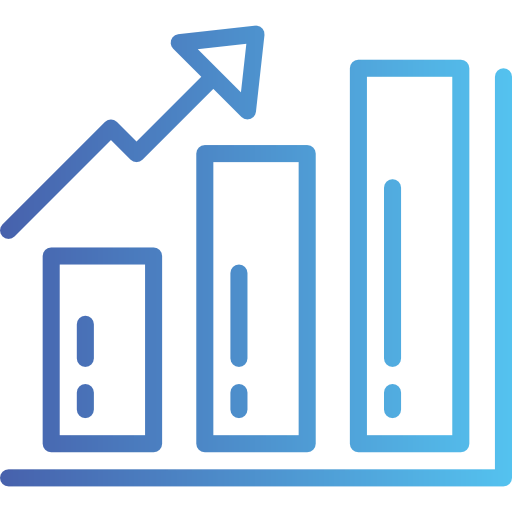 Graph bar icon