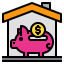 Piggy bank icon 64x64