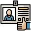 Id card Ikona 64x64