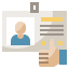 Id card Ikona 64x64