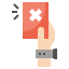 Red card icon 64x64