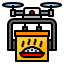 Drone delivery icon 64x64