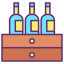 Wine bottles icon 64x64