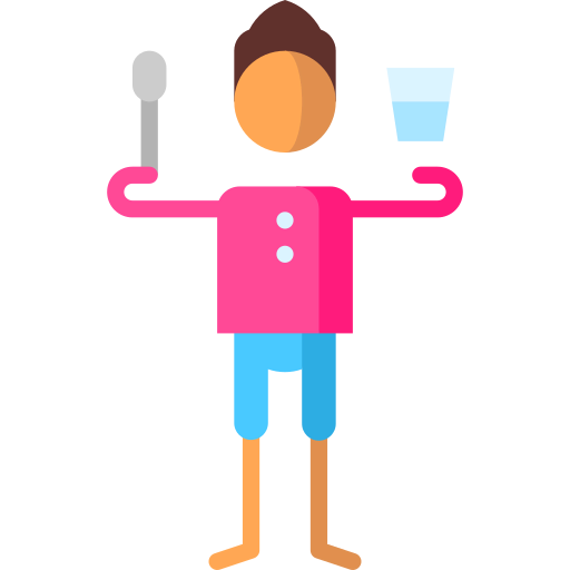 Use your own eating and drinking utensils ícono