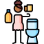Clean shared toilet after using it ícono 64x64