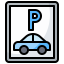 Parking sign icon 64x64