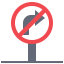 No turn right icon 64x64