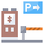 Parking barrier icon 64x64