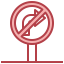 No turn right icon 64x64