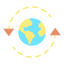 World map icon 64x64