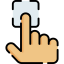 Fingerprint scanning icon 64x64