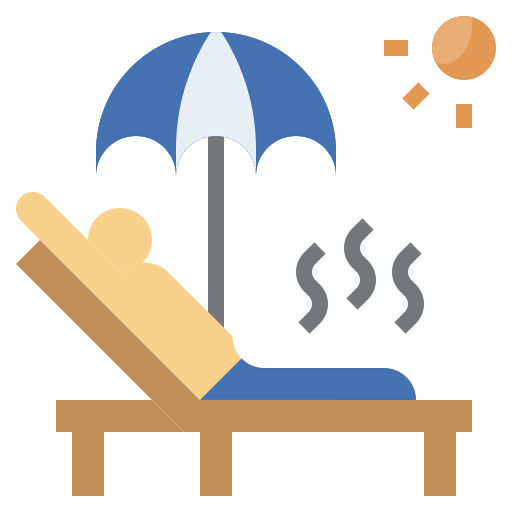 Sunbathing icon