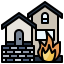Burning house アイコン 64x64