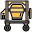 Concrete mixer icon 64x64